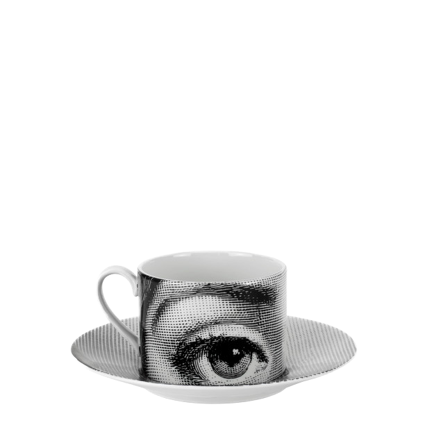 Tea cup Tema e Variazioni n°1 black/white