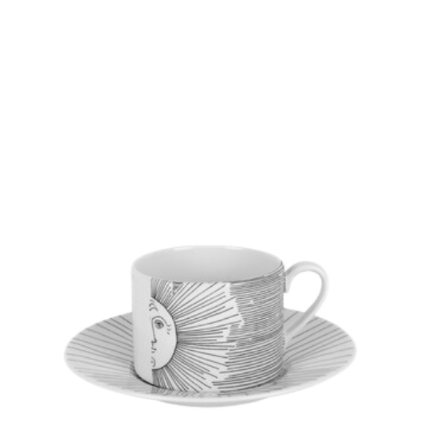 Tea cup Solitario white/black