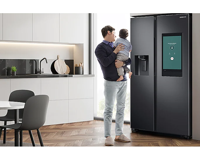 Samsung 23.2 cu.ft. Family Hub Side By Side with Smart Things Connectivity