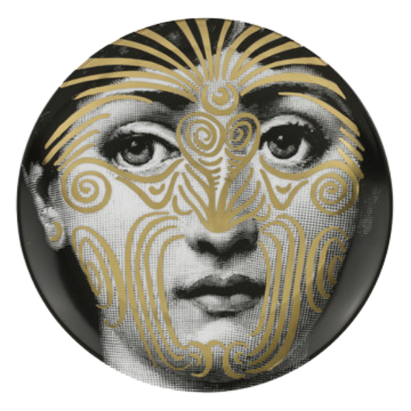 Wall Plate Tema e Variazioni n°9 black/white/gold