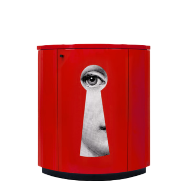 Corner cabinet Serratura red