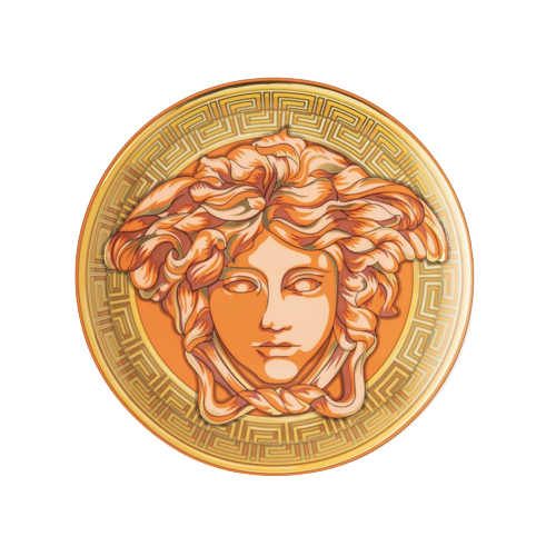 Medusa Amplified Orange Coin Service Plate 33 cm