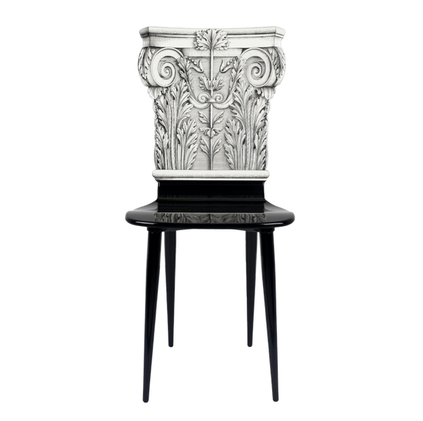 Chair Capitello Corinzio black/white