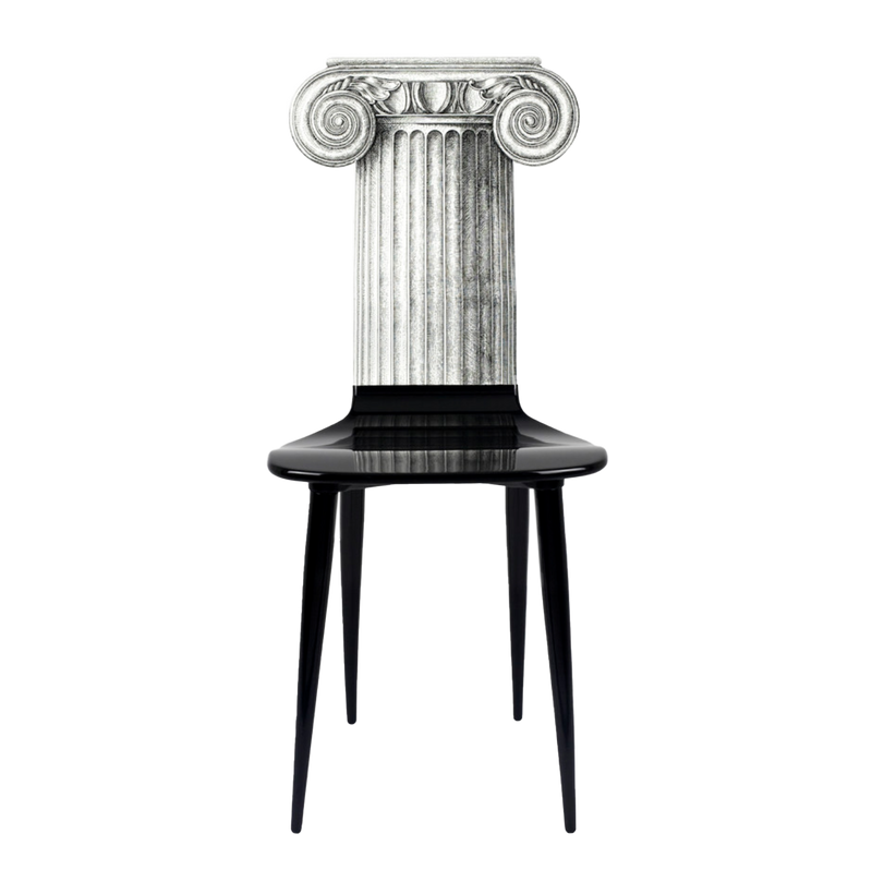 Chair Capitello Jonico black/white