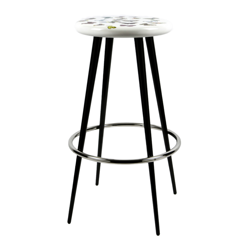 Bar stool Farfalle colour/white