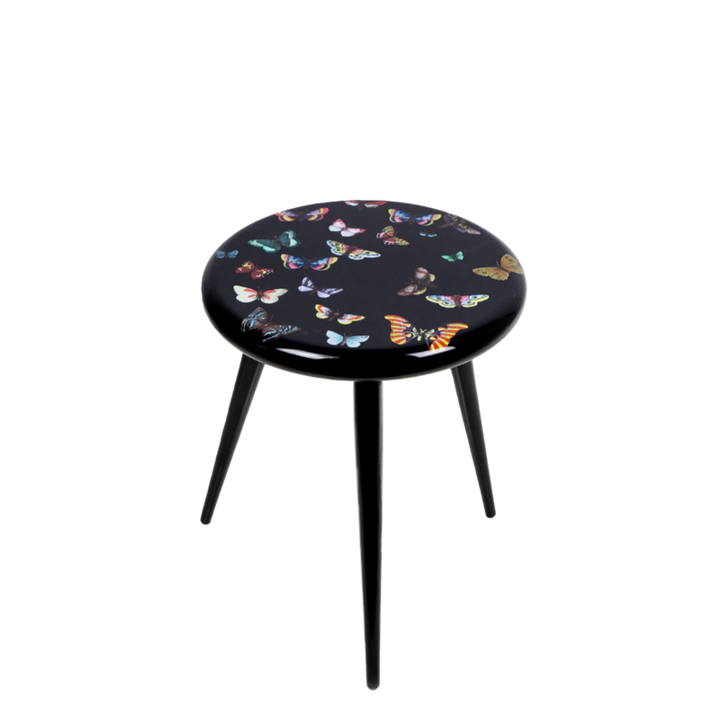 Stool Farfalle colour/black